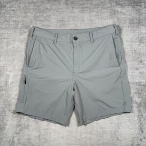 Cuts Clothing AO Curve Hem Shorts Mens 28 Grey Tech Stretch Performance Golf